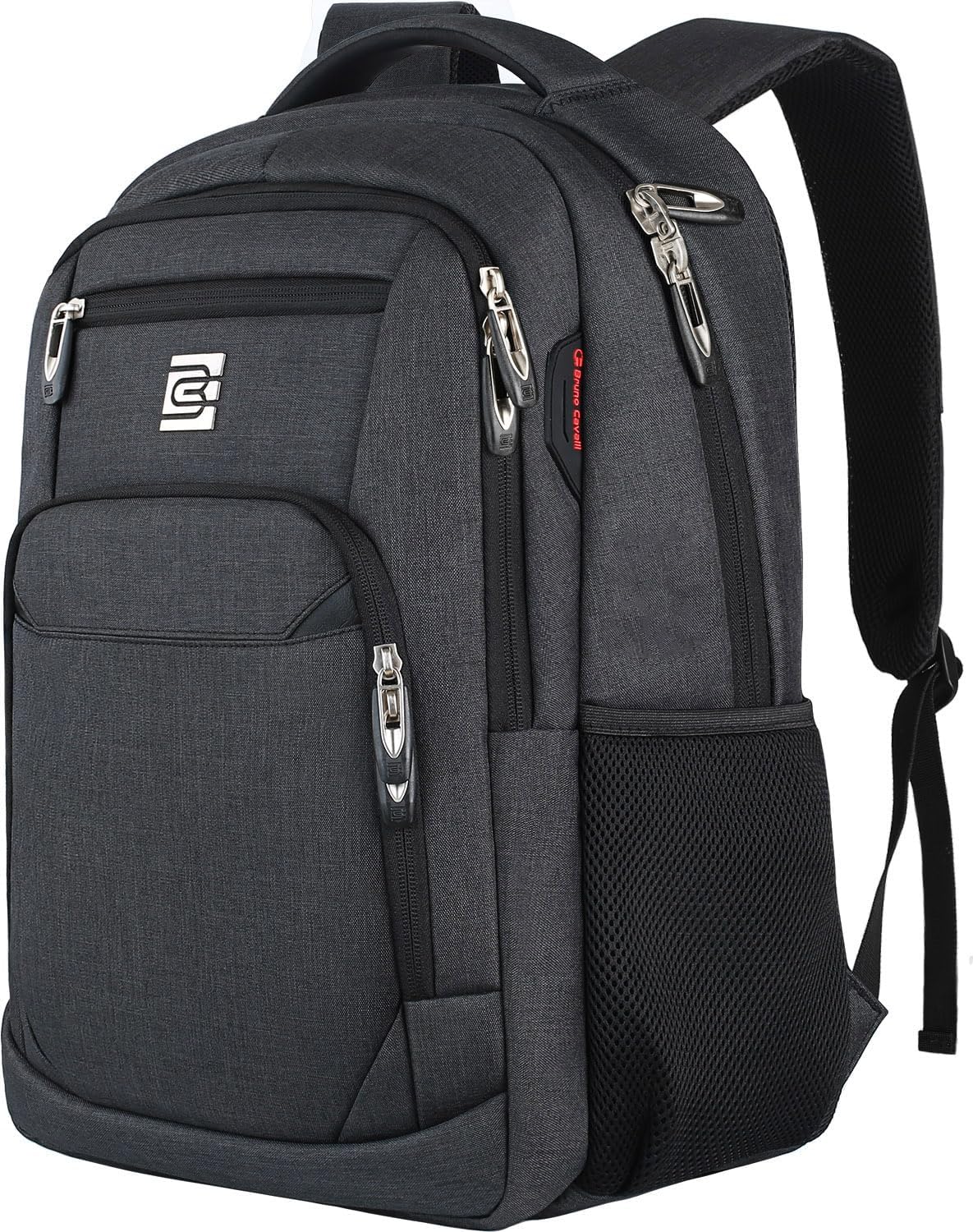 Volher Laptop Backpack,Business Travel Anti Theft Slim College Backpack | Water Resistant Durable Computer Bag Gift for Women & Men Fits 15.6 Inch Laptop and Notebook - Black