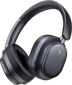 Bluetooth Headphones, Noise Cancelling Headphones Wireless Over Ear -Black | 80H Playtime, Bluetooth 6.0, HiFi Stereo, Foldable & Lightweight Design for Travel, Home, Office